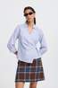B.Young Chemise Hene Wrap Chambray Blue Stripe