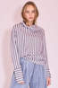 Nathalie Vleeschouwer Blouse Haya Burgundy White Blue