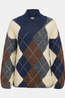 Object Trui Brenda Saggia Pull Aop Sky Captain Detail:Melange + Check