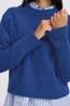 B.Young Trui Omea Crew Blue Depths Melange