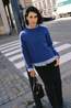 B.Young Trui Omea Crew Blue Depths Melange