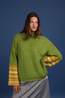 Figurati Trui Olive Green, Yellow, Off-White