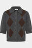 B.Young Cardigan Ofira Dark Grey Mel. Argyle