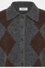 B.Young Cardigan Ofira Dark Grey Mel. Argyle