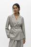 Object Blazer Nimra Double Row Light Grey Melange