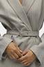 Object Blazer Nimra Double Row Light Grey Melange