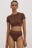 Organic Basics Ondergoed Smooth High Leg Walnut