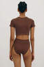 Organic Basics Ondergoed Smooth High Leg Walnut