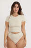 Organic Basics Ondergoed Smooth High Leg Sand Stone