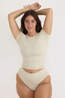 Organic Basics Ondergoed Smooth High Leg Sand Stone