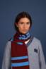 Figurati Sjaal Nino Burgundy, Bright Blue