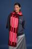 Figurati Sjaal Sera Burgundy, Pink, Salmon, Red