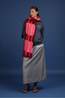 Figurati Sjaal Sera Burgundy, Pink, Salmon, Red