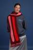 Figurati Sjaal Sera Burgundy, Pink, Salmon, Red
