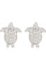 Timi Oorbellen Lori - Mini Turtle Stud Earrings Silver