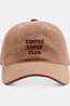 ATELIER PISTACHE Casquette Corduroy Cap Brown Coffee Lover Club Brown