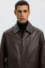 Selected Veste Slmscott Leather Jkt Demitasse