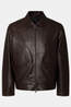 Selected Veste Slmscott Leather Jkt Demitasse