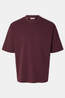 Selected T-Shirt Looseoscar Tawny Port