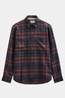 Anerkjendt Hemd Akleif Flannel Check5 Ls Shirt Vineyard Wine