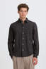 Casual Friday Hemd Cfsantos Dobby Striped Shirt Charcoal
