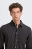 Casual Friday Hemd Cfsantos Dobby Striped Shirt Charcoal