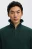 Selected Trui Slmdry Half Zip Pine Grove