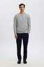 Selected Pull rai Crew Light Grey Melange