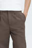 Casual Friday Pantalon Marc Performance With Pleat Black Olive
