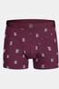 A-Dam Chaussettes Quarter Crew White Coffee Take Away size 41-49 Burgundy