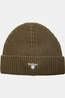 Barbour Muts Cascade Knitted Beanie Hat Olive