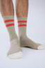 Alfredo Gonzales Chaussettes Athletic Smiley Stripes  Tobacco Tobacco
