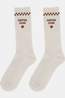 ATELIER PISTACHE Chaussettes Socks Coffee Club - Men Size 40-45 white/brown