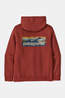 Patagonia Trui P-6 Logo Uprisal Hoodie Rusty Red