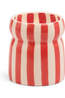 PADDYWAX Kaars Red Stripped Ceramic Candle Hibiscus Bay