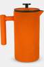 WD Lifestyle Keukengerei Cast Iron French Press. 850 Ml. Colour: Orange. Orange