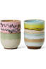 HKLiving Ustensiles De Boissons 70S Ceramics: Café Cups, Deco, Set Of 4 Deco