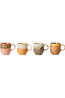 HKLiving Ustensiles De Boissons 70S Ceramics: Café Mugs Cape (Set Of 4) Cape