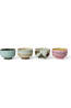 HKLiving Vaisselle 70S Ceramics: Noodle Bowls, Dada, Set Of 4 Dada