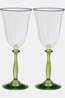 Anna+Nina Vaisselle Freya Optic Wine Glass Set Of 2 Multicolour