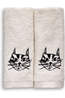 HELEN B Handdoek Gastendoek Cat (Set*2) Geen