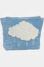 Anna+Nina Accessoire Textiles Beaded Pearly Weather Wash Bag Blue