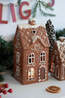 DET GAMLE APOTEK A/S Accessoire De Noël House For T- Light, H 22Cm, W 13Cm, D 9Cm, Brown, Brown