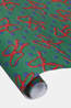 OLE Accessoire De Noël Kadopapier Bows & Hearts Forest Green